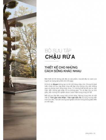 CATALOGUE CHẬU RỬA CHÉN KLUGER T7.2026