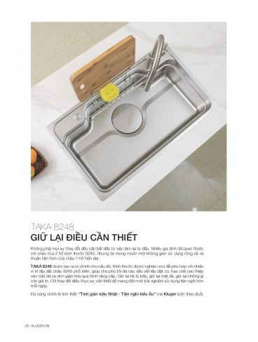 CATALOGUE CHẬU RỬA CHÉN KLUGER T7.2026