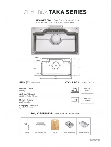 CATALOGUE CHẬU RỬA CHÉN KLUGER T7.2026