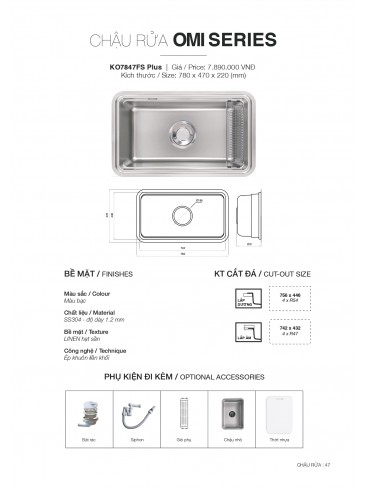 CATALOGUE CHẬU RỬA CHÉN KLUGER T7.2026
