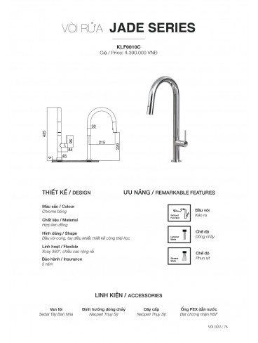 CATALOGUE CHẬU RỬA CHÉN KLUGER T7.2026