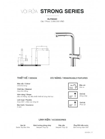 CATALOGUE CHẬU RỬA CHÉN KLUGER T7.2026
