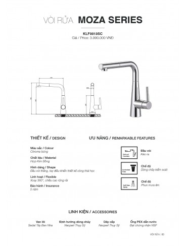 CATALOGUE CHẬU RỬA CHÉN KLUGER T7.2026