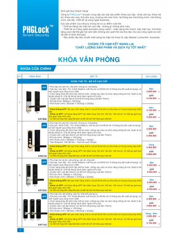 KHOÁ ĐIỆN TỬ PHG LOOK 2024