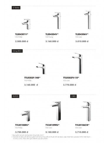 CATALOGUE TOTO MINI THÁNG 04 - 2025
