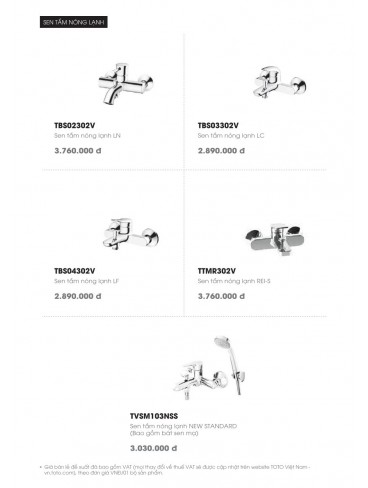 CATALOGUE TOTO MINI THÁNG 04 - 2025