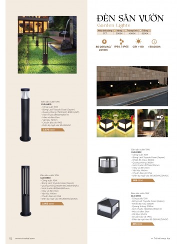 CATALOGUE ĐÈN VINALED 2025