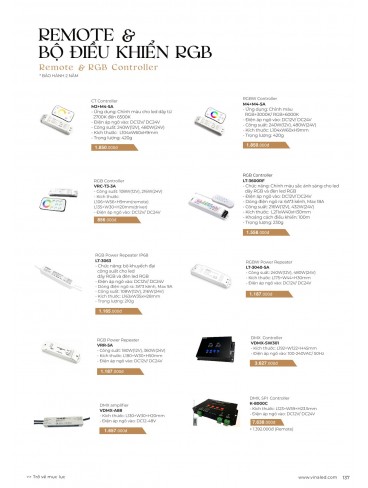 CATALOGUE ĐÈN VINALED 2025