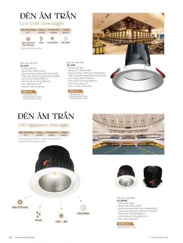 CATALOGUE ĐÈN VINALED 2025