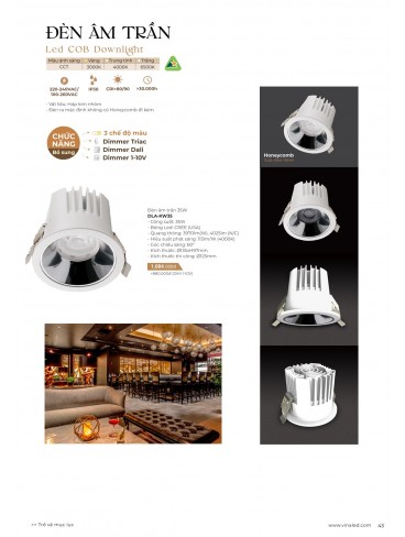 CATALOGUE ĐÈN VINALED 2025