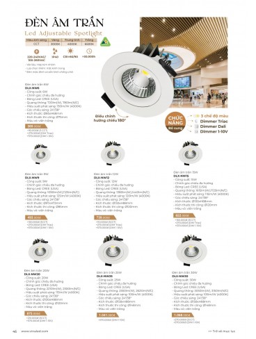 CATALOGUE ĐÈN VINALED 2025