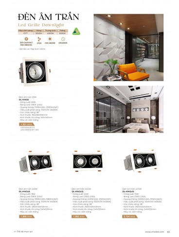 CATALOGUE ĐÈN VINALED 2025