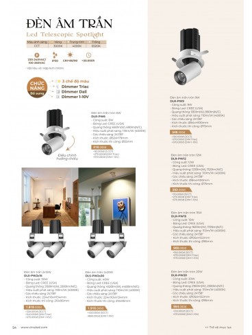 CATALOGUE ĐÈN VINALED 2025