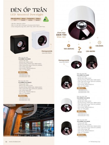 CATALOGUE ĐÈN VINALED 2025