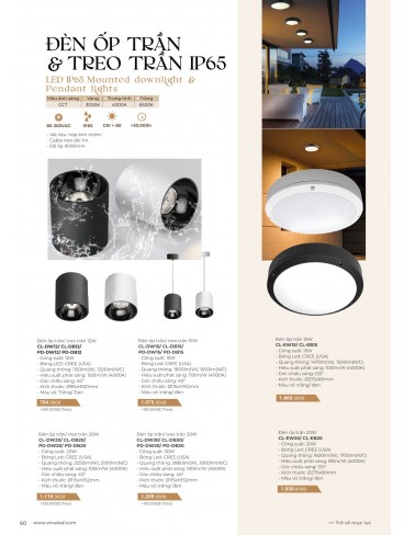 CATALOGUE ĐÈN VINALED 2025
