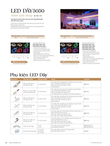 CATALOGUE ĐÈN VINALED 2025