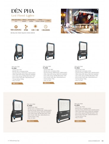 CATALOGUE ĐÈN VINALED 2025