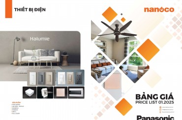 CATALOGUE THIẾT BỊ ĐIỆN PANASONIC VÀ NANOCO THÁNG 01 - 2025