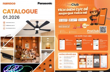 CATALOGUE THIẾT BỊ ĐIỆN PANASONIC & NANOCO T01.2026